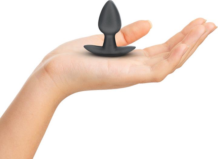 Productafbeelding Ouch! Gladde Silicone Anaalplug - Klein - 2,6 / 6,5 cm - Gunmetal