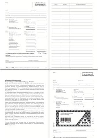 Produktbild Rnk Verlag Vordruck "Lohnabrechnung Teilzeit-Besch„ftigte" (50 x)