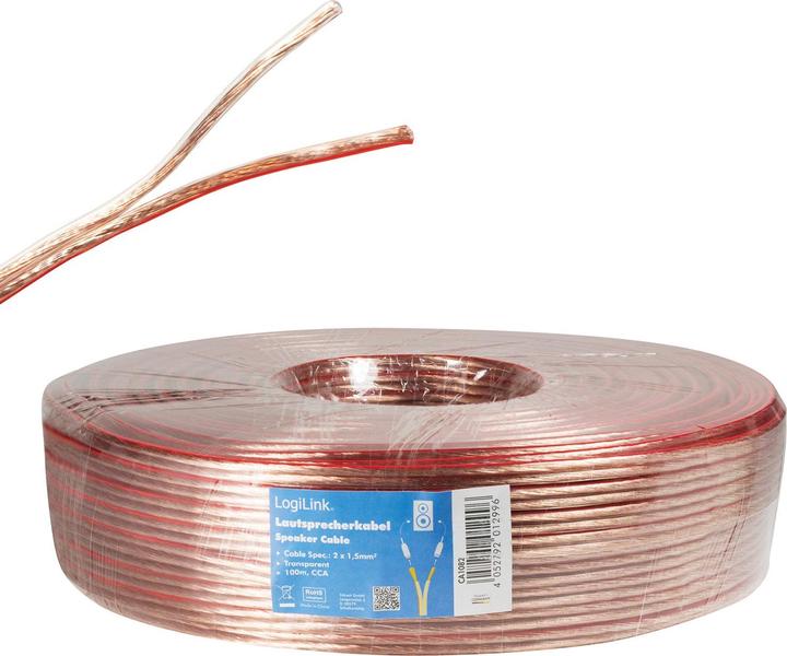 Produktbild LogiLink CA Lautsprecherkabel (100 m, 1.50 mm²)