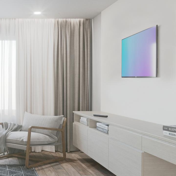 Image du produit Hama Support TV mural, fixe, 117 cm (46") jusqu'à 25 kg, distance du mur 2,5 cm (Mur, 46", 25 kg)