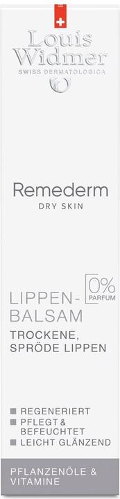 Actual product image Louis Widmer Remederm Lip Balm unscented (Balm, 15 ml)
