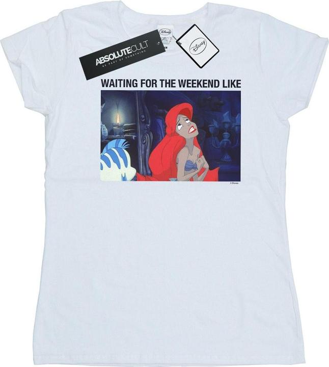 Disney The Little Mermaid Waiting For The Weekend TShirt (L)
