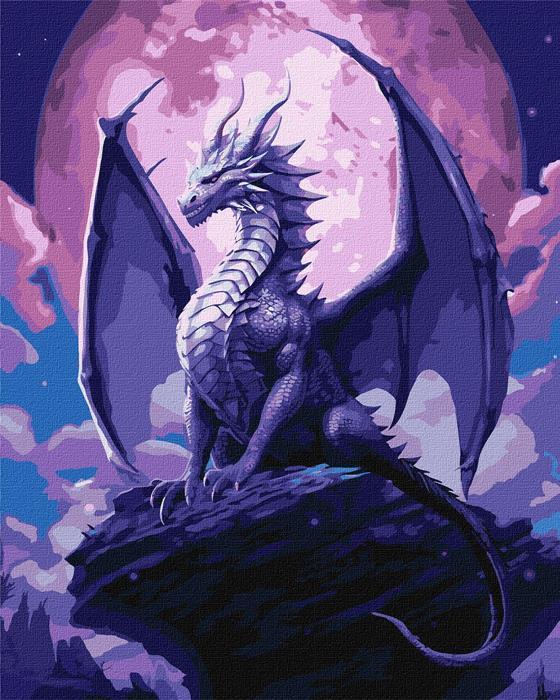 Ideyka Malen nach Zahlen - Majestätischer Drache 40 x 50 cm