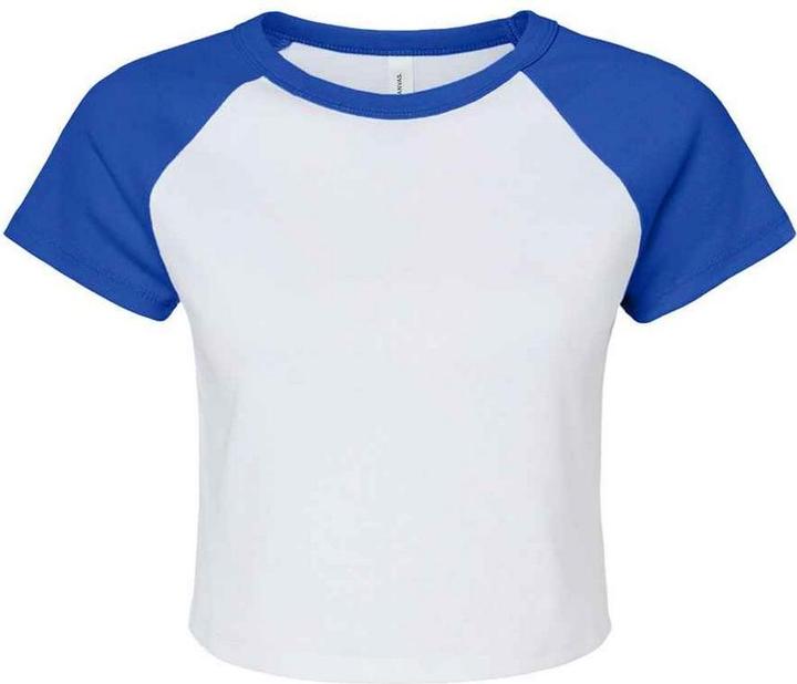 Bella Canvas kurzes TShirt Raglanärmel