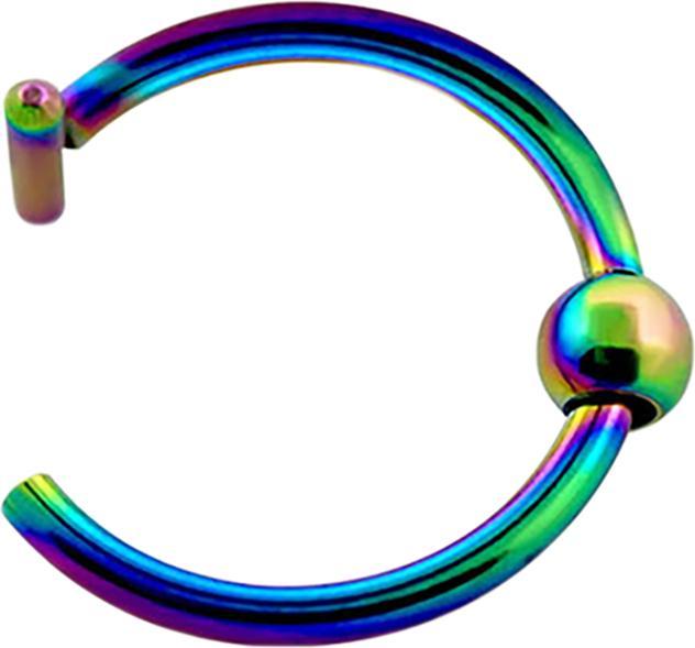 Star Piercing Fake Nasenring farbig (1.0 mm)