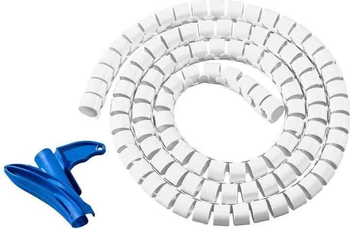 Produktbild HellermannTyton Schutzschlauch Helawrap HWPP Weiss 2 m 161-64215 Inhalt: 2 m (Kabelschlauch, 200 cm)
