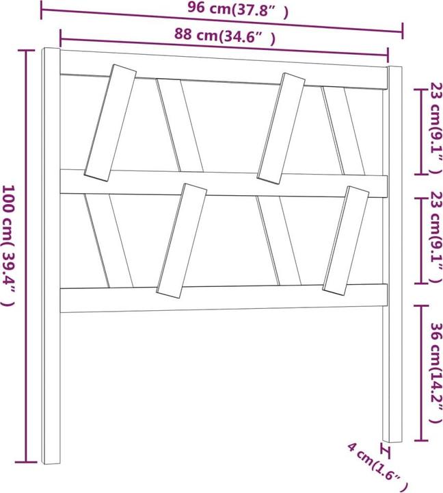 Produktbild VidaXL Lamech (206 x 4 x 100 cm)