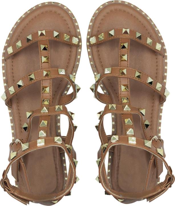 Actual product image Where's That From Womens/Ladies Natalia Studded PU Gladiator Sandals (39)