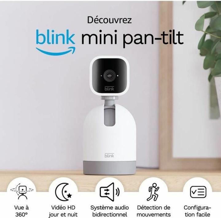 Immagine prodotto Amazon Mini telecamera Pan-Tilt - Telecamera di sicurezza mobile plug-in bianca (1920 x 1080 Pixels)