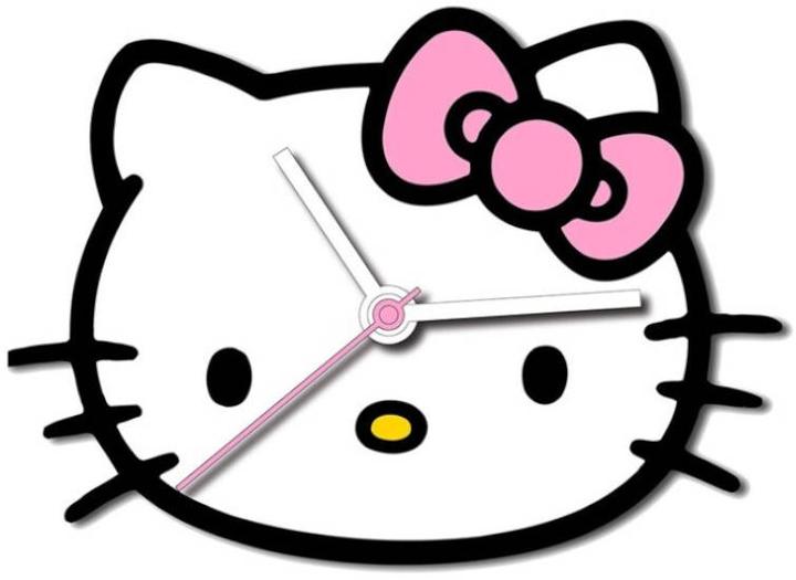 Actual product image Hello Kitty Wanduhr XL