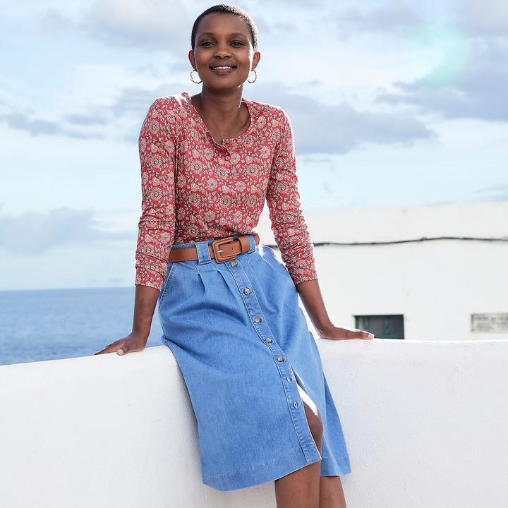 Actual product image Anne Weyburn Midi skirt (34)