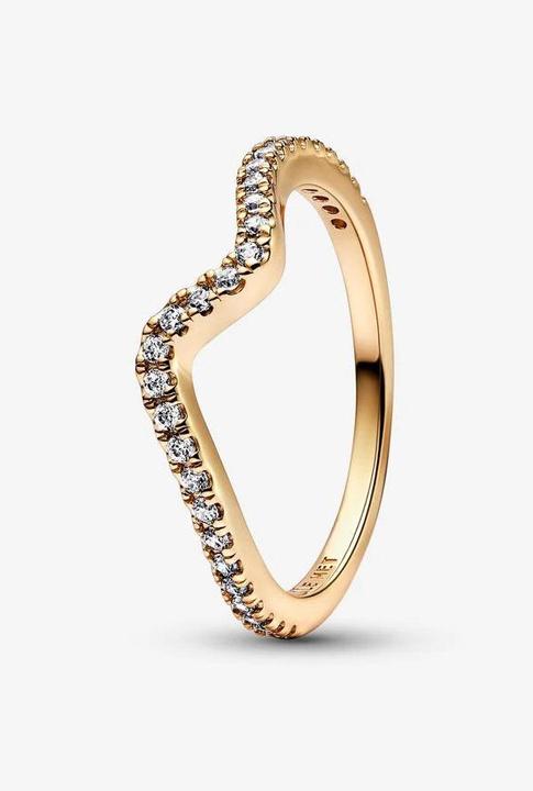 Actual product image Pandora Sparkling Wave Ring (52)
