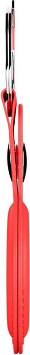 Actual product image Keybudz Leather Keyring for AirTag 2-pack (Color: Red)