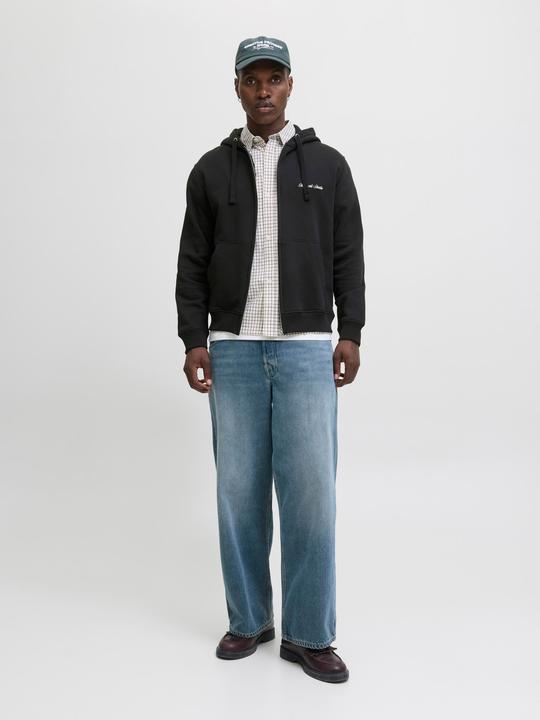 Actual product image Jack & Jones Jornorrebro Emb Sweat Zip Hood Noos (XS)