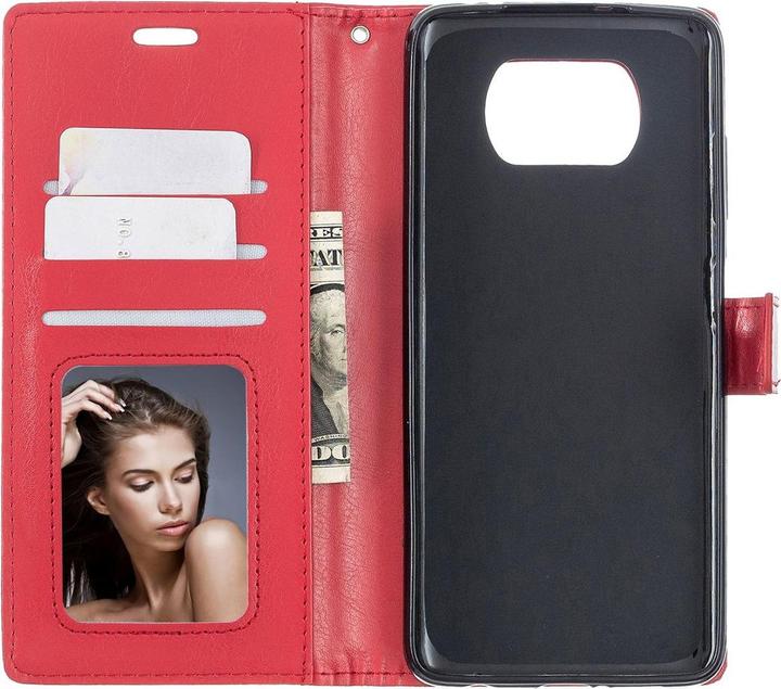Actual product image König Design Case Mobile Protection for Xiaomi Poco X3 Case Flip Cover Pocket Cases Bumper Red (Xiaomi Poco X3)