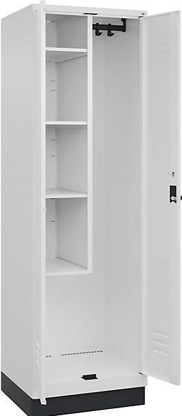 Produktbild C+P CP Putzmittelschrank Classic PLUS 080120-00 S10014 verkehrsweiss 60,0 x 50,0 x 195,0 cm, aufgebaut (60 cm, 195 cm)