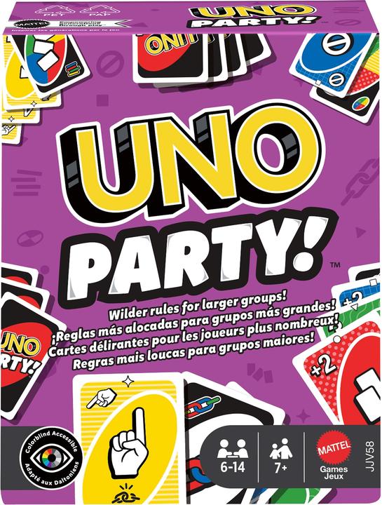 Actual product image Mattel Games UNO Party (German)