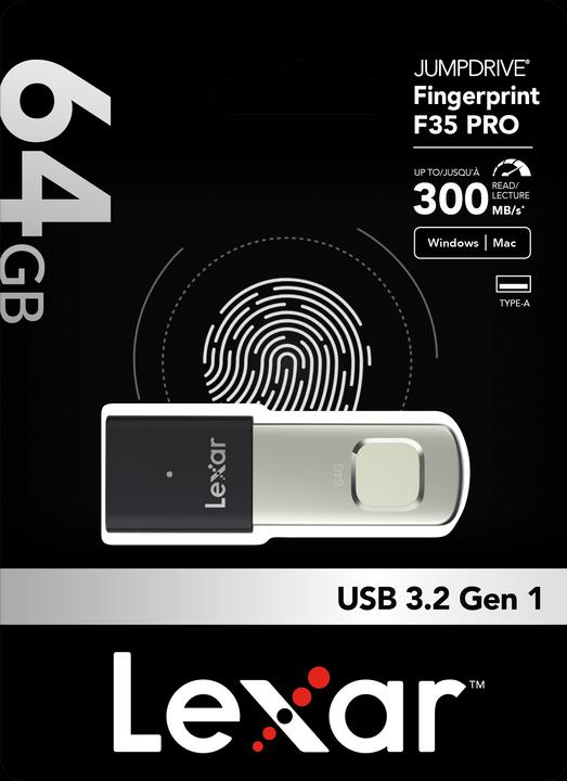 Produktbild Lexar Fingerprint F35 Pro (64 GB, USB-C)