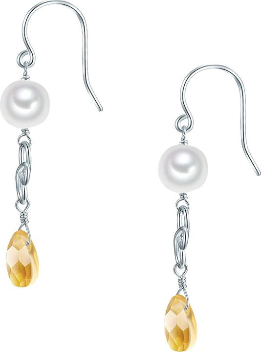 Immagine prodotto Valero Pearls Perle d'acqua dolce d'argento da donna in vetro - 28625 (Argento)