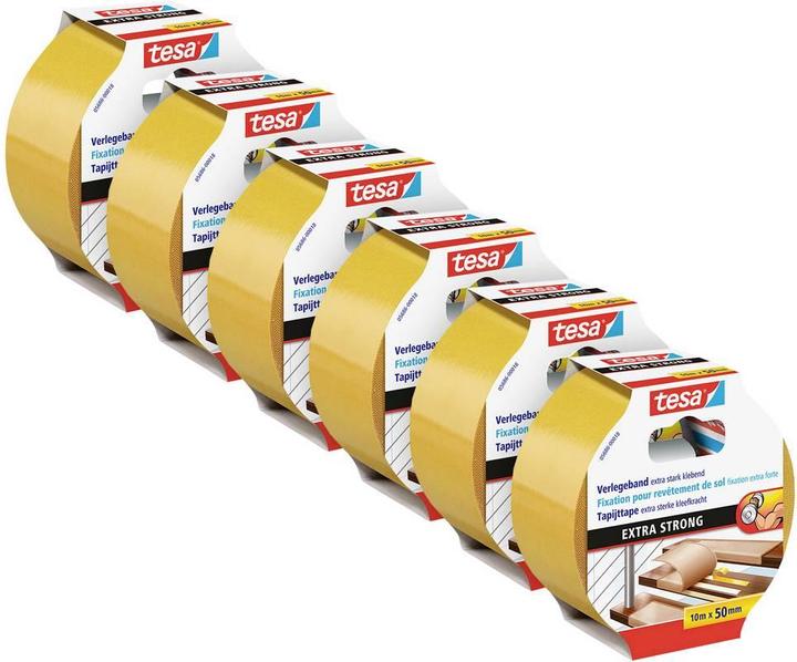Image du produit tesa 6x ruban adhésif double face EXTRA STRONG (50 mm)