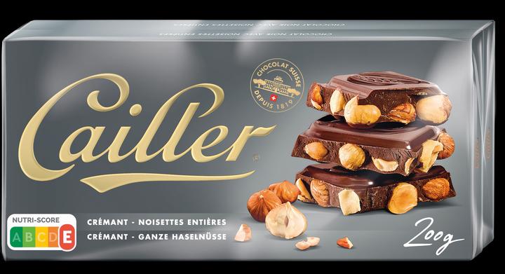 Produktbild Cailler Tafelschokolade Dunkel mit Haselnüssen (200 g)