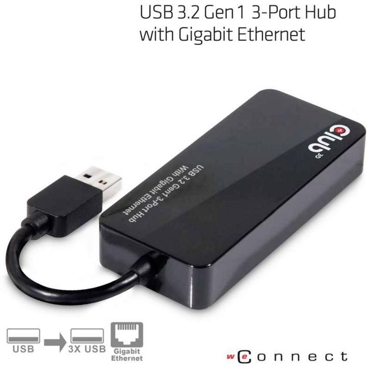 Produktbild Club 3D Csv-1430 (USB-A, 4 Ports)