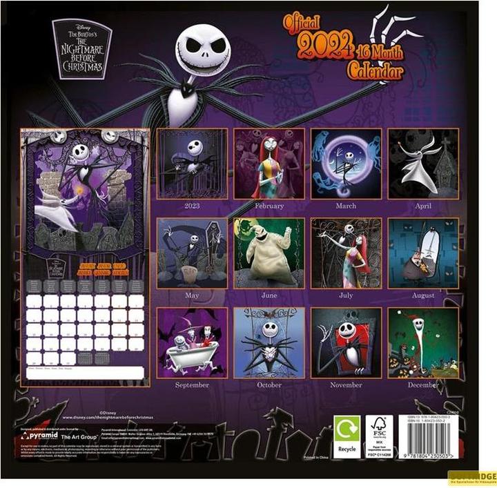 Produktbild Pyramid Nightmare before Christmas Kalender 2024