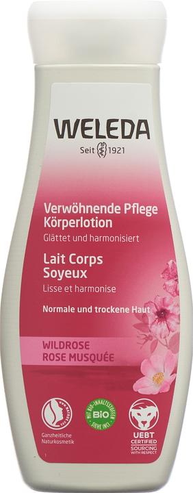 Weleda Körperlotion Wildrose verwöhnende Pflege Lot (Körpercreme, 200 ml)
