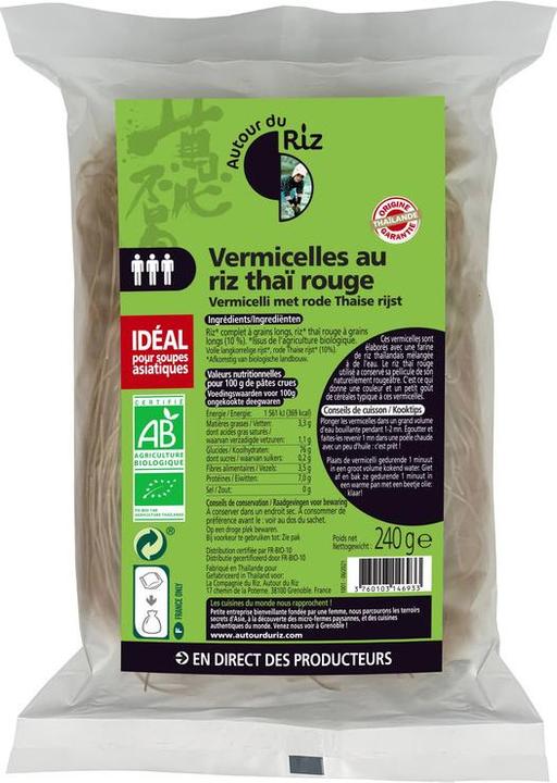 Autour du Riz Thai red rice noodles (cooking time: 1 or 2')