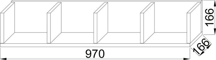 Productafbeelding VCM Houten Wandplank Honsa (15 x 97 x 17 cm)