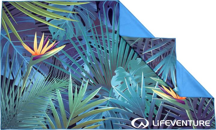 Lifeventure Asciugamano SoftFibre Trek riciclato, Tropical, gigante (150 x 90 cm)