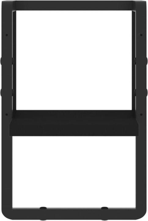 Produktbild VidaXL Wandregal mit Stange Schwarz 20x25x30 cm,Farbe (20 x 25 x 30 cm)