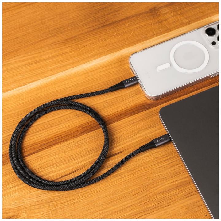 Produktbild Fixed Flechtkabel USB-C/USB-C, 1,2m, USB4 gen2 20Gbps, 4K 60Hz, 240W, grau (1.20 m, USB 4.0, 240 W)