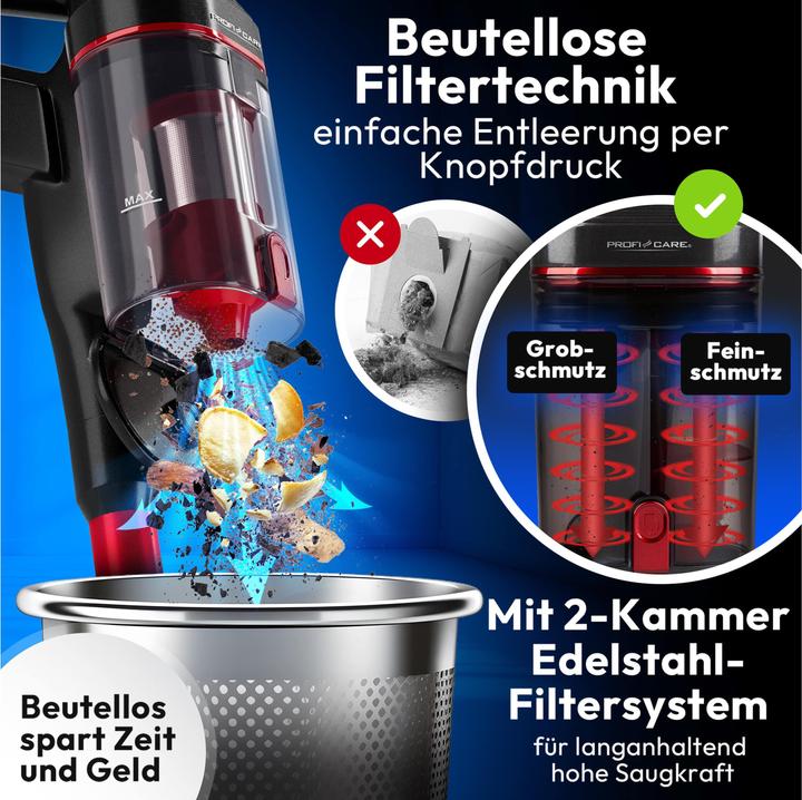 Produktbild Profi-Care ProfiCare PC-BS 3136 A Akku-Handstaubsauger