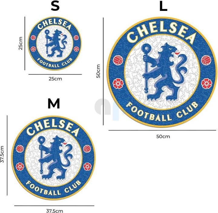 Produktbild Iconic Chelesea FC - Logo - Holz Puzzle Grösse M (270 Teile) (270 Teile)