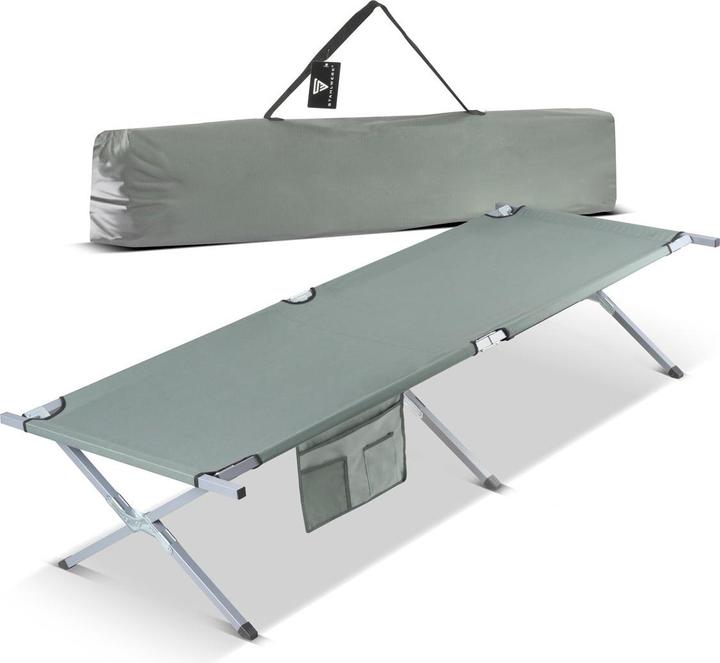 Immagine prodotto Stahlwerk Lettino da campeggio 200 kg 210x72 cm Letto da campeggio Lettino pieghevole Letto pieghevole