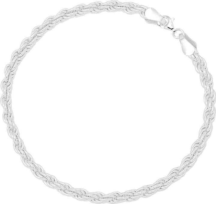 Candy Armband Kordelkette Edina 3.5mm, 925 Sterling Silber (17 cm, 925er Sterlingsilber, 925 Sterling Silber)