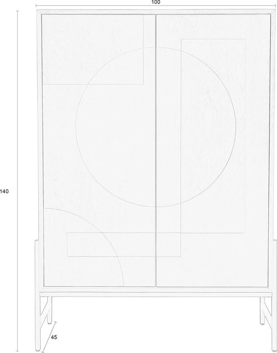 Actual product image Zuiver Faces Cabinet (140 x 100 x 45 cm)