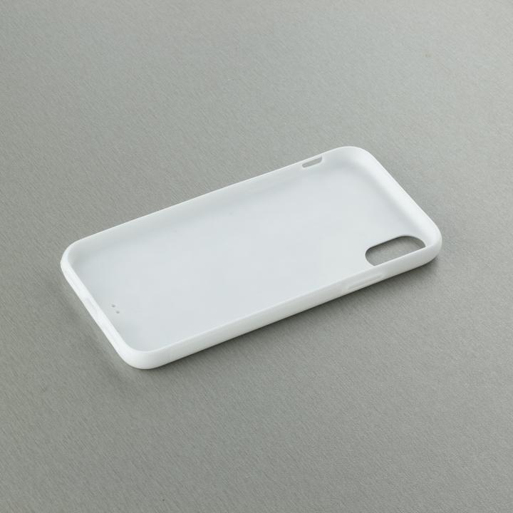 Actual product image PhoneLook Coque Silicone rigide blanc Dark Flowers (Apple iPhone XS, Apple iPhone X)