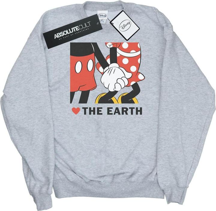 Disney Mickey Mouse Heart The Earth Sweatshirt (XL)