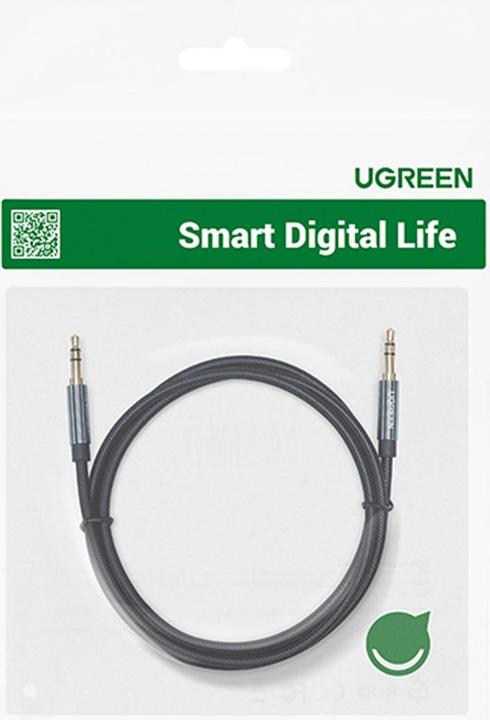 Productafbeelding Ugreen AV122 jack kabel 3.5mm AUX 2m (blauw) (2 m, 3,5 mm aansluiting (AUX))
