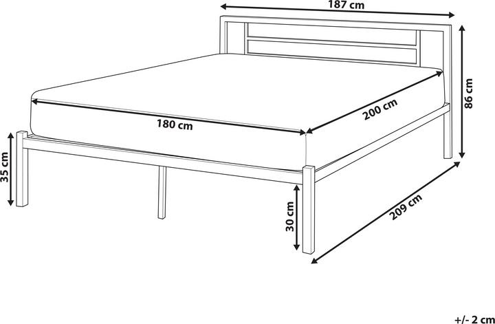 Actual product image Beliani Cusset (180 x 200 cm)