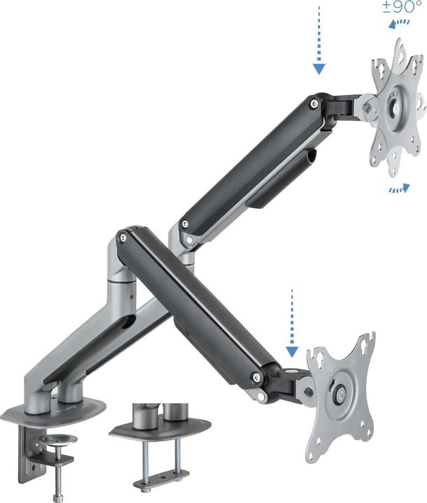 Immagine prodotto Tooq Technology DB4132TNR-G - morsetto / bullone - 18 kg - 43,2 cm (17 pollici) - 81,3 cm (32 pollici) - 1 (Tavolo, 32.01")