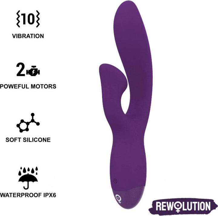 Actual product image Rewolution Rewofun Flexible Vibrator With Rabbit