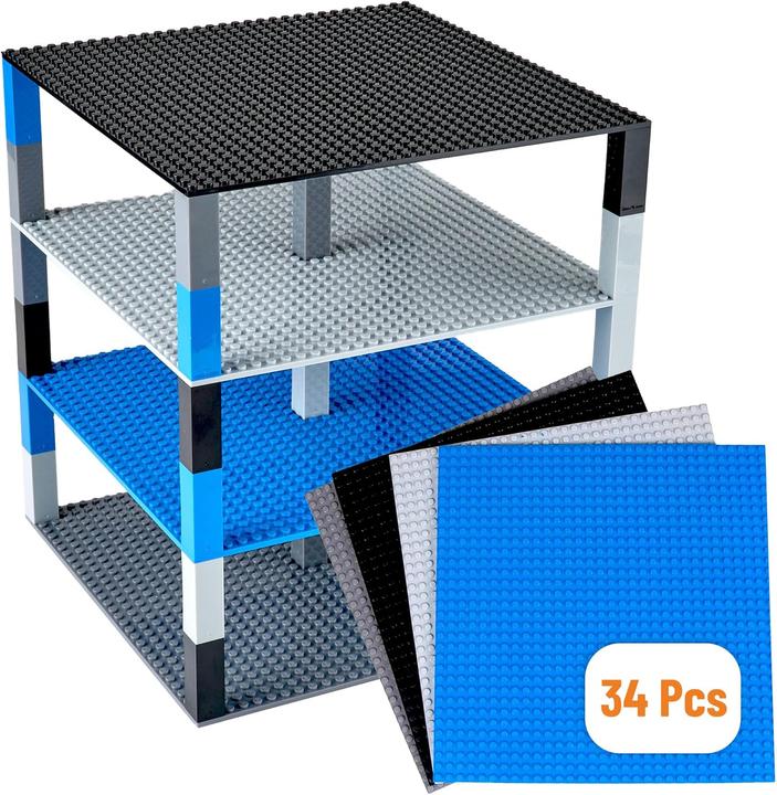 Produktbild Strictly Briks Stapelbare Bauplatten Weltraum-Set, 34-teilig