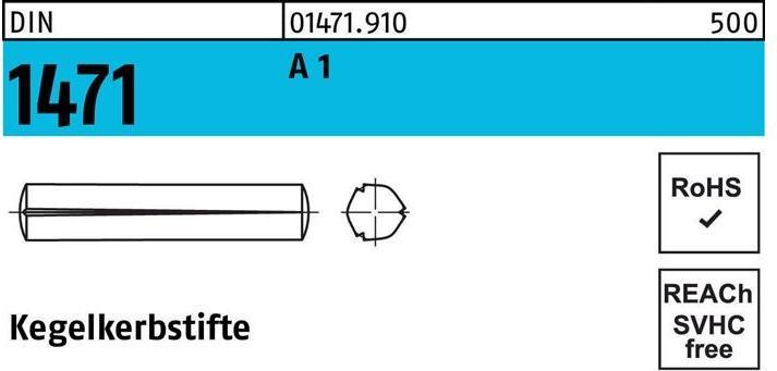 Actual product image Taper grooved pin DIN 1471 5 x 35 A 1 DIN 1471