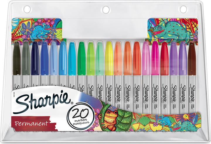 Sharpie Marqueur permanent Set "Electro Pop (Multicolore, 1 mm, 20 x)