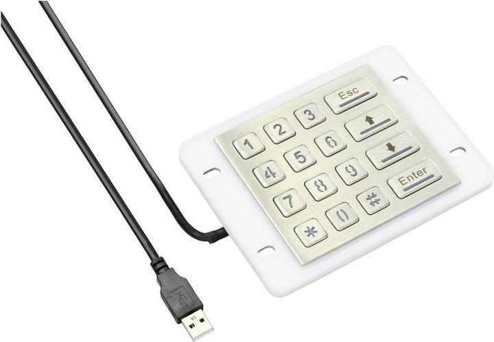 Produktbild Renkforce RF-KP-500 USB Nummernblock IP68 Wasserdicht und staubgeschützt, Beleuc (US, Kabelgebunden)