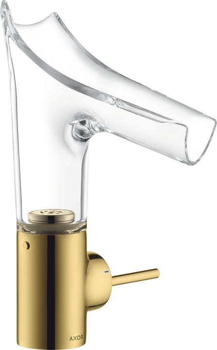 Produktbild Axor Starck V Einhebel-Waschtischmischer 140 mit Glasauslauf und Ablaufgarnitur