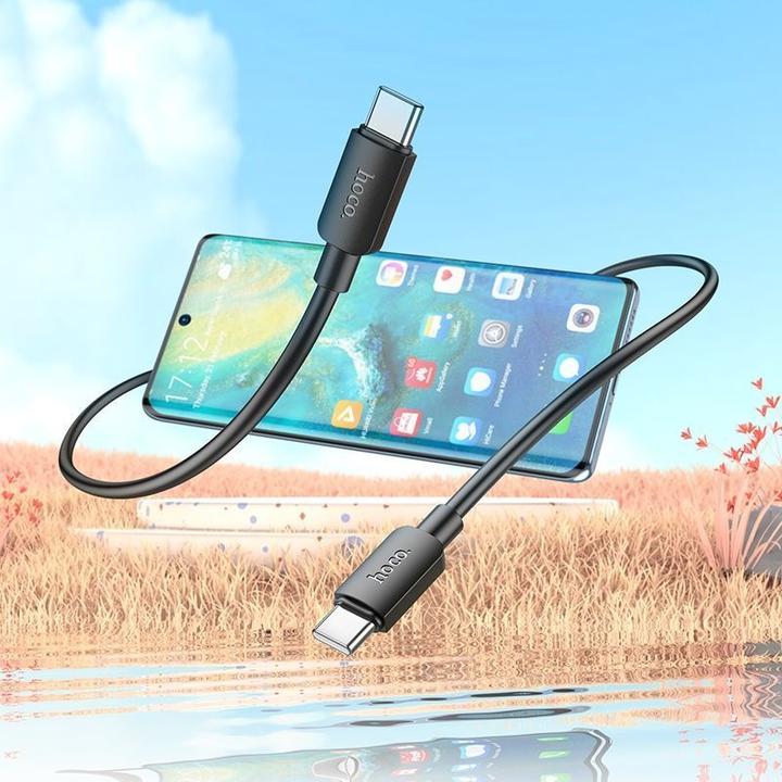 Produktbild Hoco USB-C to USB-C X96, 60W, 3A, 1m, schwarz (1 m, USB 3.2 Gen 1, 60 W)